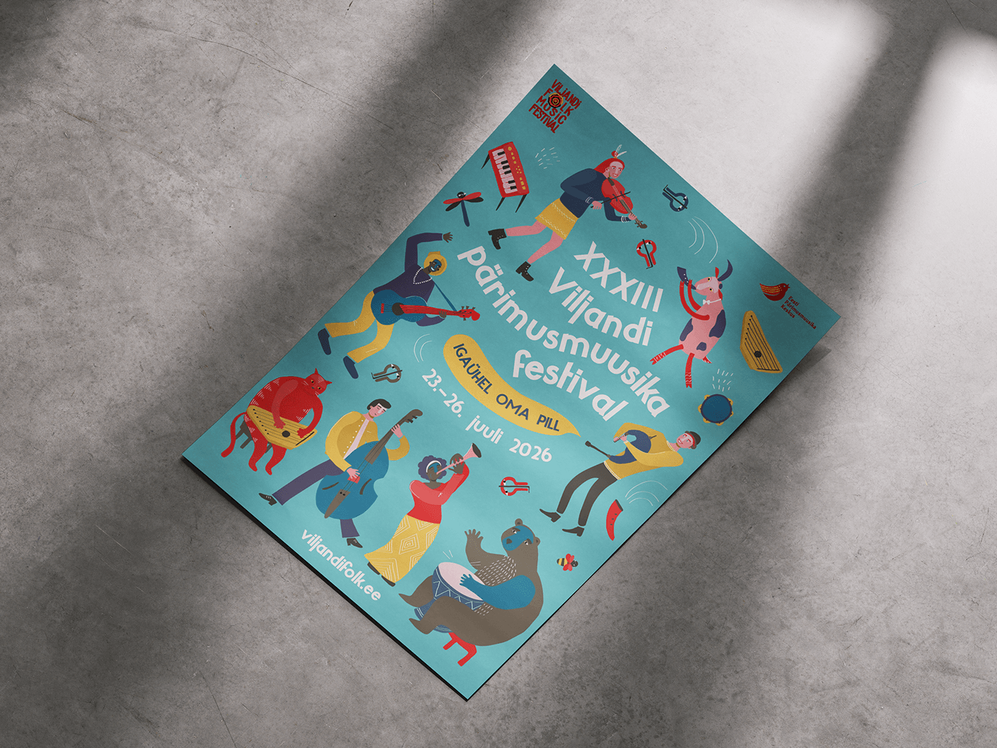33. Viljandi Pärimusmuusika Festivali tunnuskujundus
